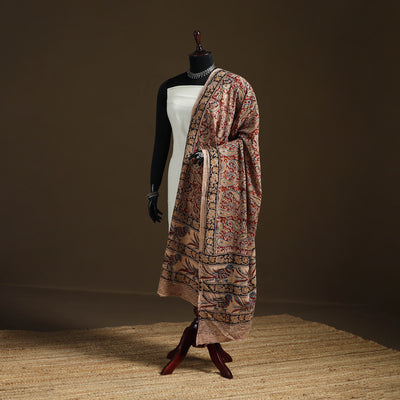 Kalamkari Hand Block Print Natural Dyed Cotton Dupatta 104
