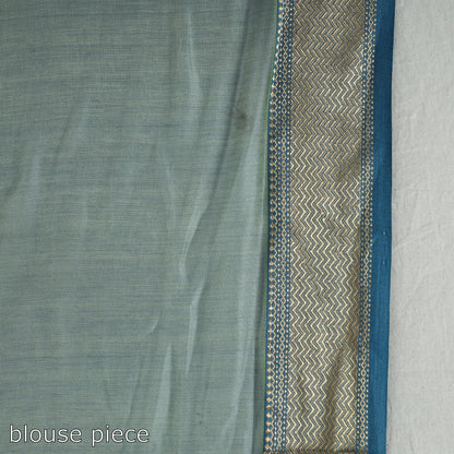 Green - Traditional Maheshwari Silk Handloom Zari Work Saree 35
