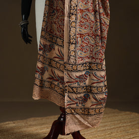 Kalamkari Hand Block Print Natural Dyed Cotton Dupatta 104