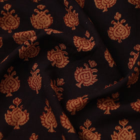 Black - bagh hand natural dyed cotton fabric 08