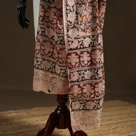Kalamkari Hand Block Print Natural Dyed Cotton Dupatta 106