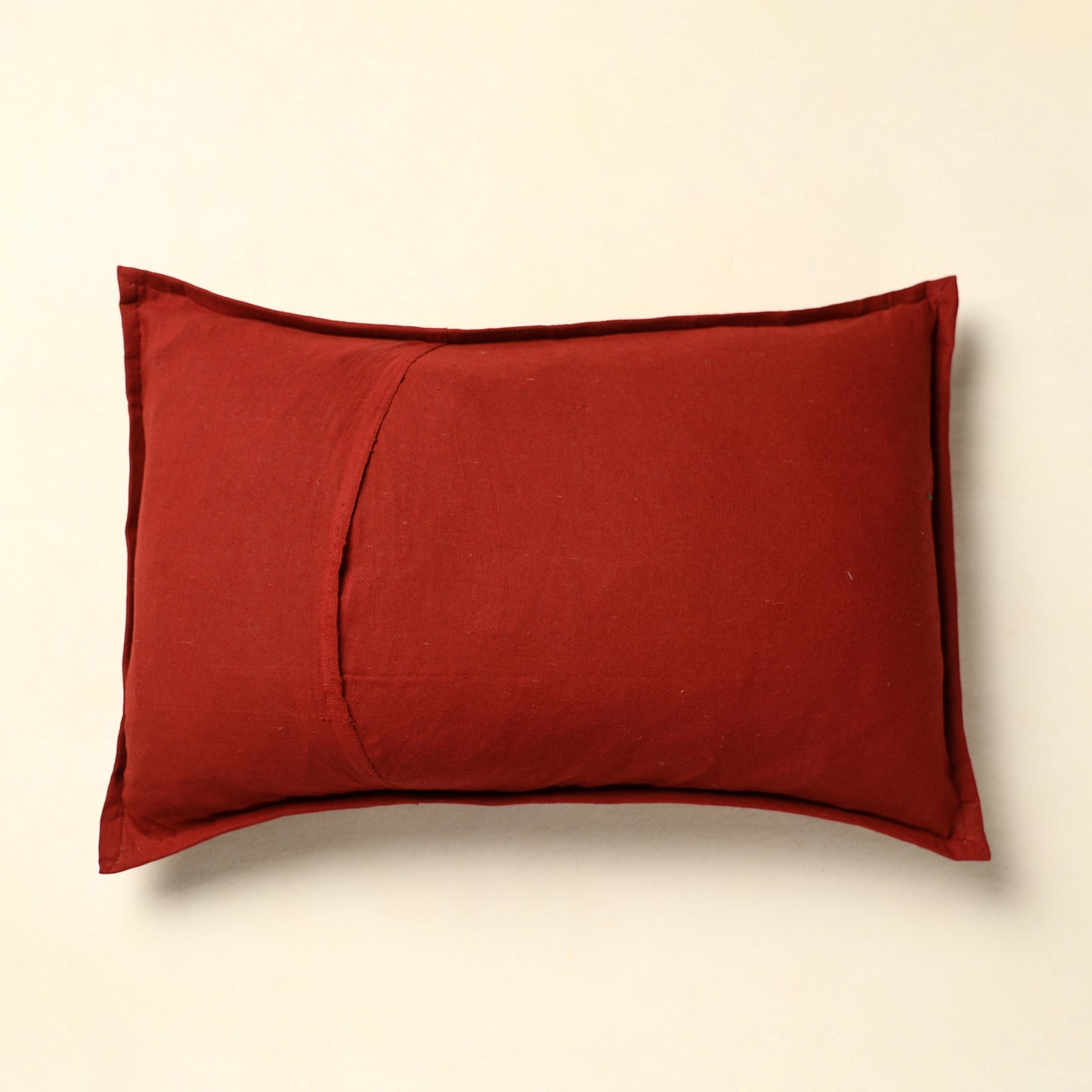 Red - Khambadiya Patchwork Cotton Pillow Cover (24 x 17 in) 03