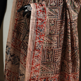 Kalamkari Hand Block Print Natural Dyed Cotton Dupatta 107