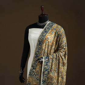 Kalamkari Hand Block Print Natural Dyed Cotton Dupatta 108
