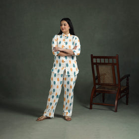 Pochampally Ikat Cotton Night Suit Set for Women 02