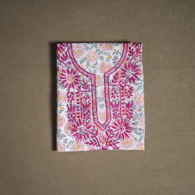Lucknowi Chikankari Hand Embroidered Cotton Unstitched Kurta Material (2.5M) 29