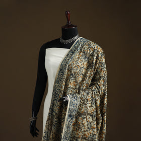 Kalamkari Hand Block Print Natural Dyed Cotton Dupatta 110