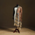 Kalamkari Hand Block Print Natural Dyed Cotton Dupatta 111