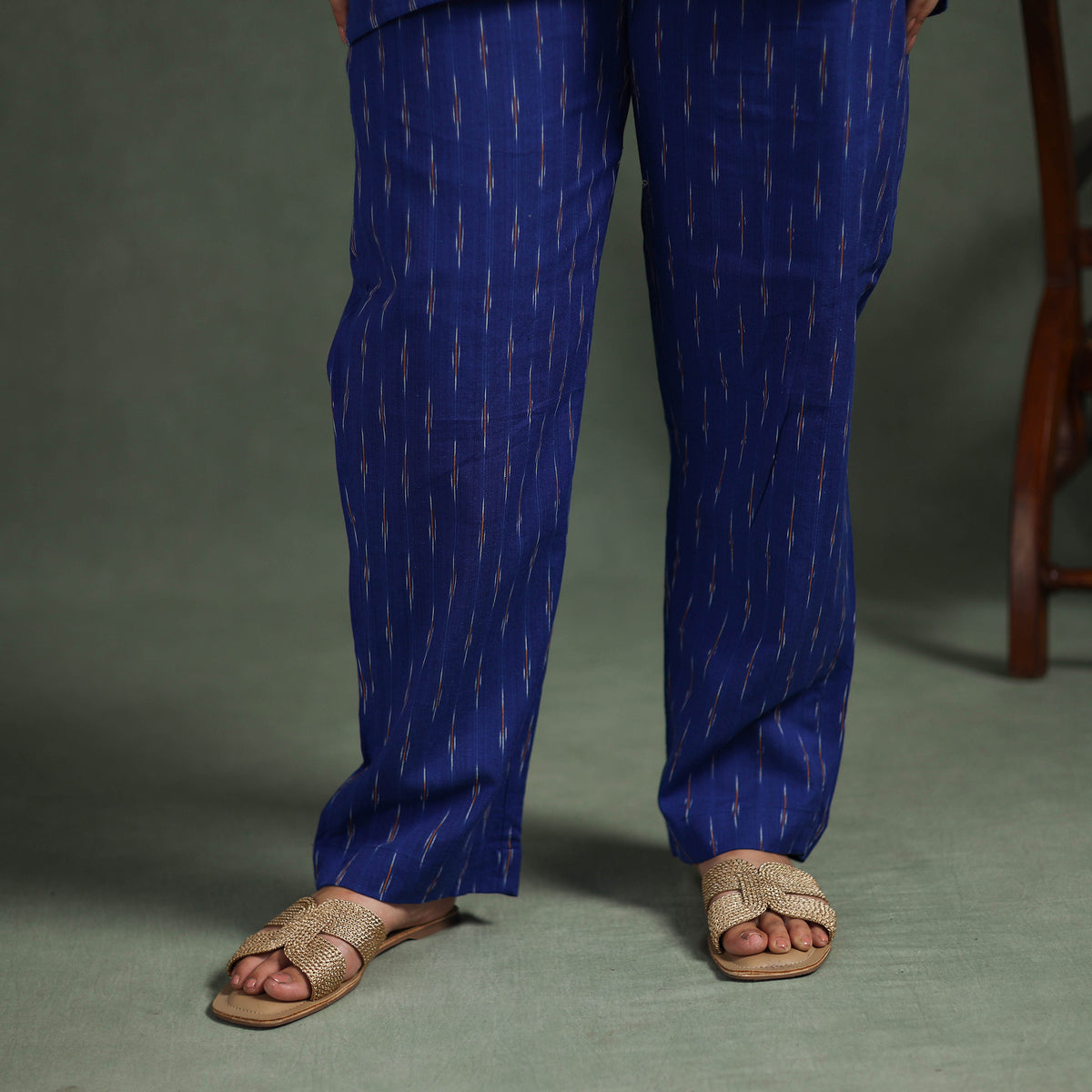 Pochampally Ikat Cotton Night Suit Set for Women 09