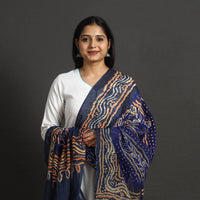 Blue - Kutch Tie-Dye Cotton Bandhani Dupatta 41