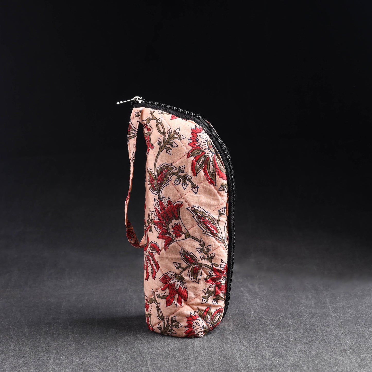 Peach - Handmade Cotton 1L Water Bottle Cover 29