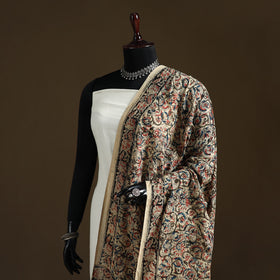 Kalamkari Hand Block Print Natural Dyed Cotton Dupatta 113