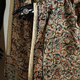 Kalamkari Hand Block Print Natural Dyed Cotton Dupatta 113