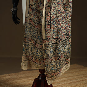 Kalamkari Hand Block Print Natural Dyed Cotton Dupatta 113