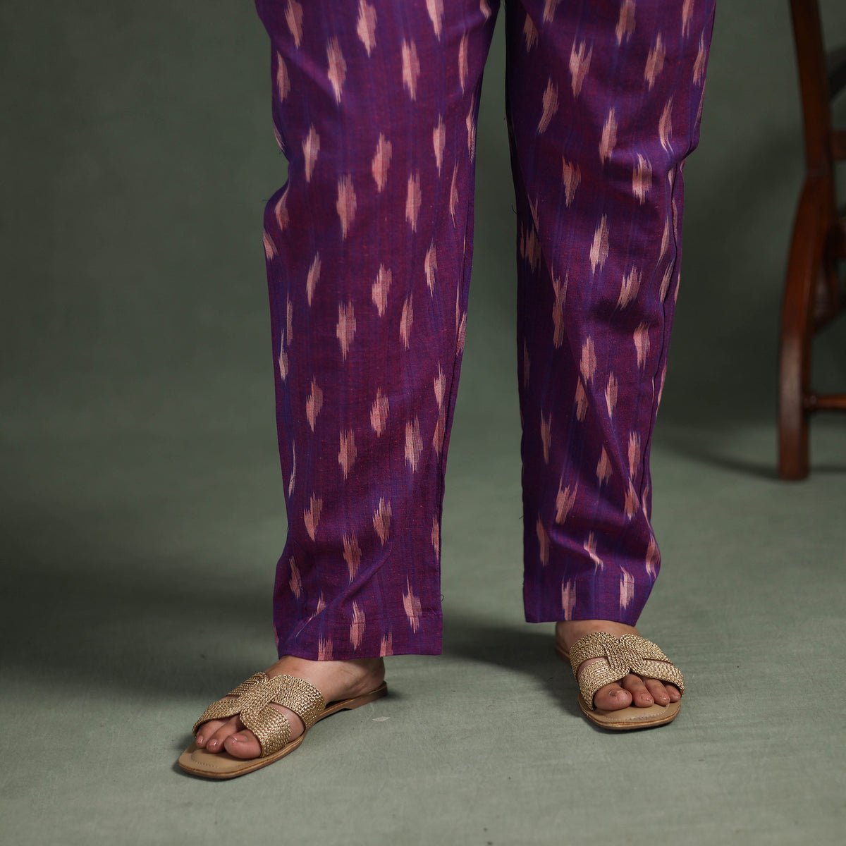 Pochampally Ikat Cotton Night Suit Set for Women 07