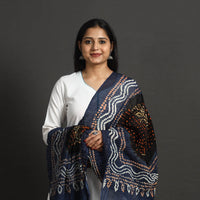 Black - Kutch Tie-Dye Cotton Bandhani Dupatta 42