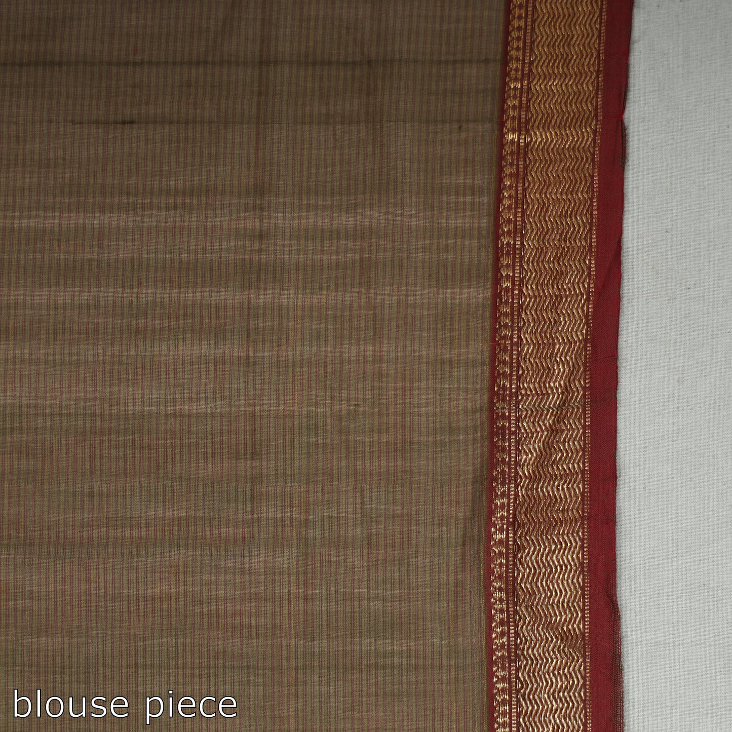 Brown - Traditional Chanderi Silk Cotton Handloom Saree with Zari Border 41