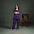Pochampally Ikat Cotton Night Suit Set for Women 06