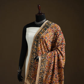 Kalamkari Hand Block Print Natural Dyed Cotton Dupatta 115