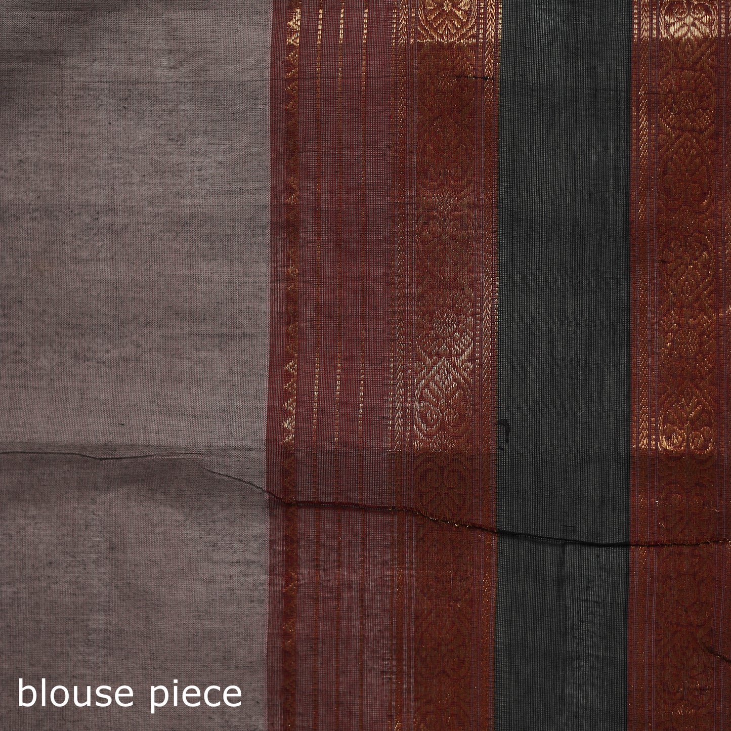 Purple - Kanchipuram Buti Cotton Saree with Border 08