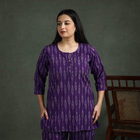 Pochampally Ikat Cotton Night Suit Set for Women 06