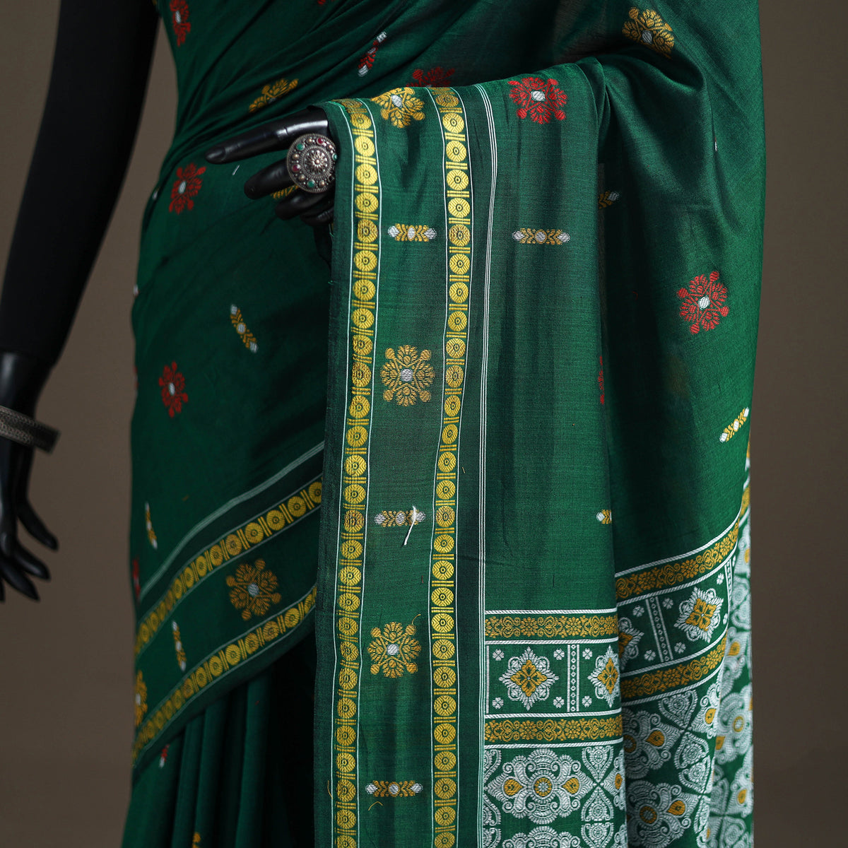 Sambalpuri Handloom Cotton Bomkai Saree with Blouse Piece 01