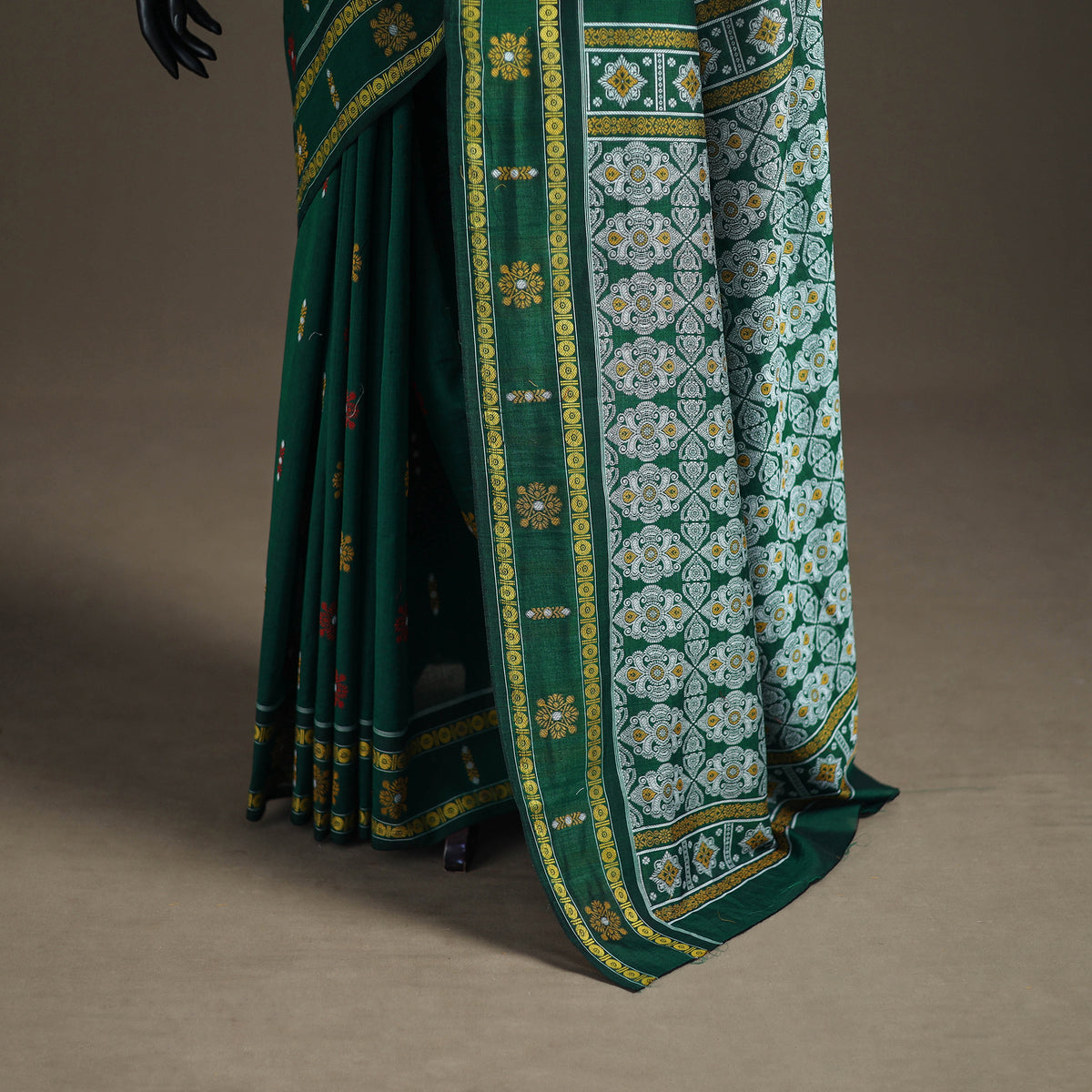 Sambalpuri Handloom Cotton Bomkai Saree with Blouse Piece 01