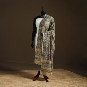 Kalamkari Hand Block Print Natural Dyed Cotton Dupatta 116