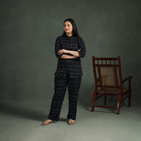 Pochampally Ikat Cotton Night Suit Set for Women 03