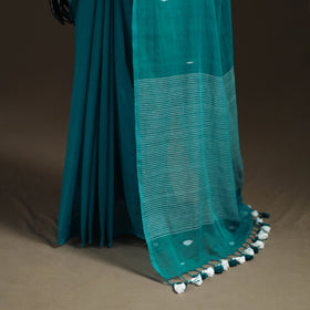 Bengal Pure Mul Cotton Jamdani Saree with Tassels 07
