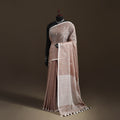 Bengal Pure Mul Cotton Jamdani Saree with Tassels 08