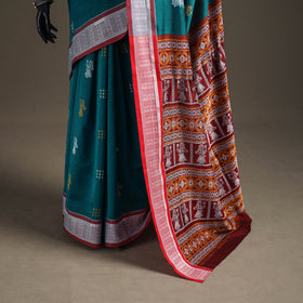 Sambalpuri Handloom Cotton Bomkai Saree with Blouse Piece 07