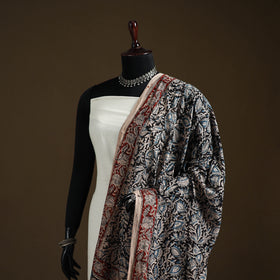 Kalamkari Hand Block Print Natural Dyed Cotton Dupatta 117