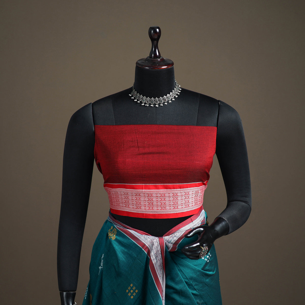Sambalpuri Handloom Cotton Bomkai Saree with Blouse Piece 07