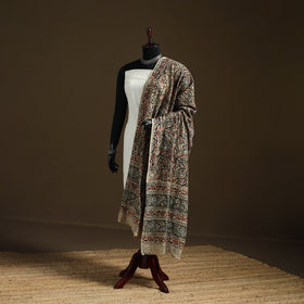 Kalamkari Hand Block Print Natural Dyed Cotton Dupatta 118