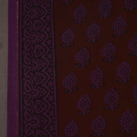 Maroon Bagh Hand Block Print Natural Dyed Cotton Fabric