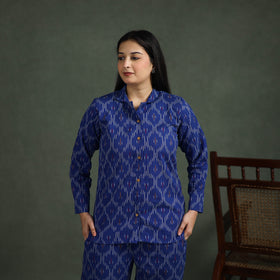 Pochampally Ikat Cotton Night Suit Set for Women 15