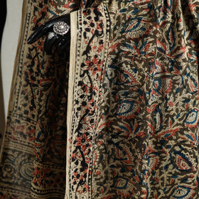 Kalamkari Hand Block Print Natural Dyed Cotton Dupatta 118