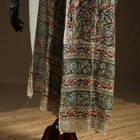 Kalamkari Hand Block Print Natural Dyed Cotton Dupatta 118
