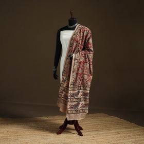 Kalamkari Hand Block Print Natural Dyed Cotton Dupatta 119