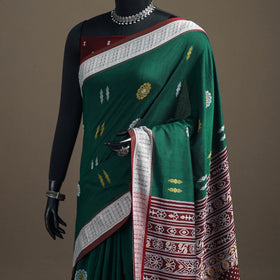 Sambalpuri Handloom Cotton Bomkai Saree with Blouse Piece 05