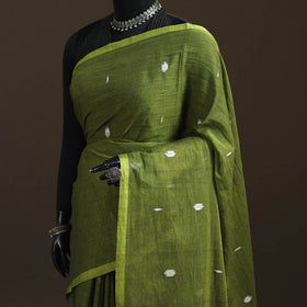 Bengal Pure Mul Cotton Jamdani Saree with Tassels 10