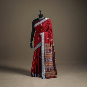Sambalpuri Handloom Cotton Bomkai Saree with Blouse Piece 04