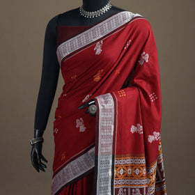Sambalpuri Handloom Cotton Bomkai Saree with Blouse Piece 04