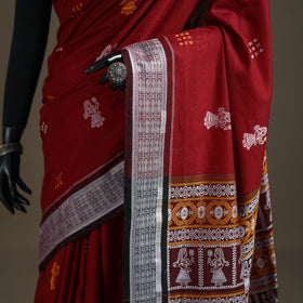 Sambalpuri Handloom Cotton Bomkai Saree with Blouse Piece 04