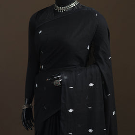Bengal Pure Mul Cotton Jamdani Saree with Tassels 11