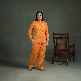 Pochampally Ikat Cotton Night Suit Set for Women 14