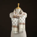 Sanganeri Hand Block Print Pure Merino Wool Handwoven Stole 01