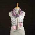 Sanganeri Hand Block Print Pure Merino Wool Handwoven Stole 02