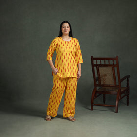 Pochampally Ikat Cotton Night Suit Set for Women 16